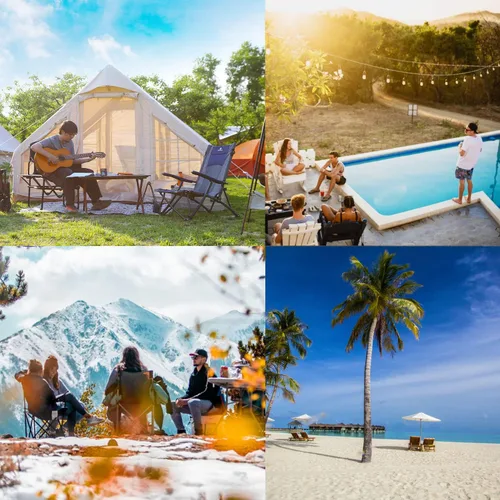 Vista 7 de ROCK CLOUD Silla de playa plegable portátil Sillas bajas para acampar Césped de Campamento Senderismo Deportes