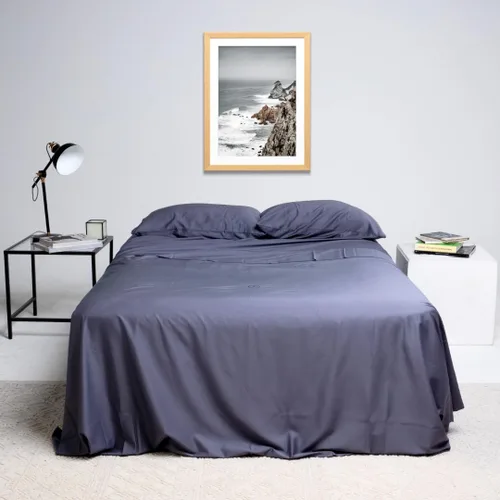 Vista 11 de THE LAD COLLECTIVE Juego de ropa de cama 2.0 – Juego de sábanas y fundas de almohada de 4 piezas, mezcla de algodón personalizada, suave, cómodo