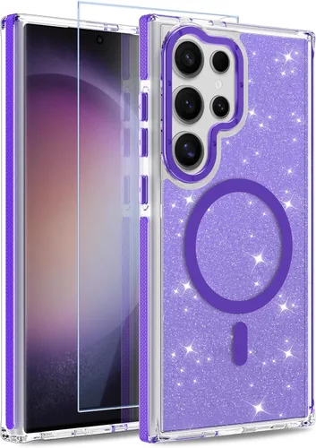 Vista 204 de Funda magnética para Google Pixel 10 Pro XL [compatible con Magsafe] [bonito diseño fluorescente de moda] a prueba de golpes, delgada, translúcida