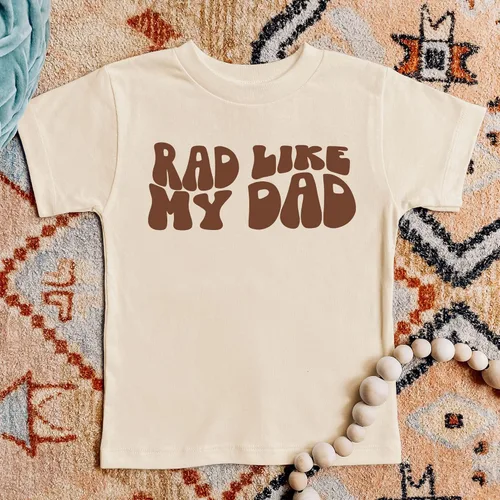 Vista 2 de Rad Like My Dad Groovy - Camisa retro para niño