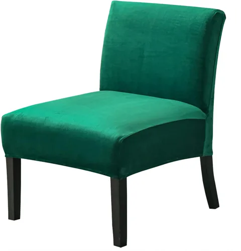 Vista 27 de JIAN YA NA Funda para silla decorativa sin brazos, funda elástica para silla sin brazos, fundas de elastano para sillas sin brazos, funda para silla
