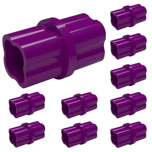Vista 10 de FORMUFIT F114ICO-BK-10 Acoplamiento interno de PVC, grado de muebles, tamaño de 1-1/4", negro (paquete de 10)