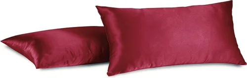 Vista 4 de Creativa y colorida brillante satin de imitación / Funda de Almohada, Multicolor
