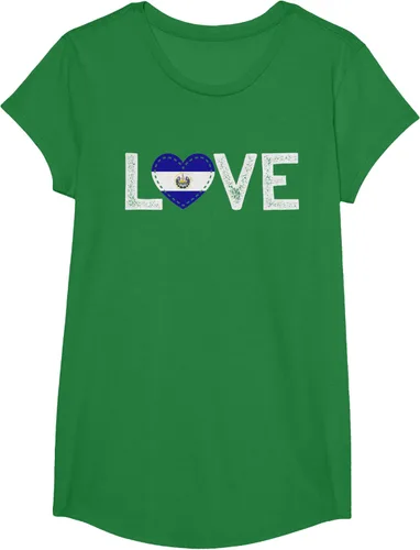 Vista 41 de Camiseta de regalo con la bandera de El Salvador LOVE, Negro, S