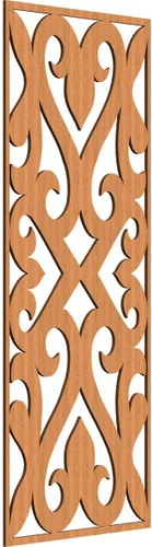 Vista 72 de Keene Paneles de pared decorativos de madera con calado, 9 3/8 pulgadas de ancho x 24 3/8 pulgadas de alto x 1/4 de alto, abedul Birch