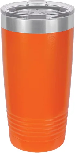 Vista 2 de Polar Camel Vaso aislado al vacío de acero inoxidable de 20 onzas (morado claro)