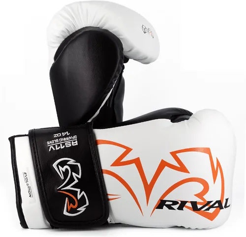 Vista 7 de Guantes de boxeo RIVAL RS11V Evolution para sparring, acolchado extra grueso de 5 cm, sistema V-Strap Wrist Lock 2, compartimento para manos grande