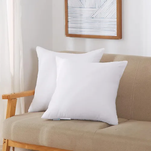 Vista 2 de Acanva Cojines decorativos para cama, sofá, silla, decoración de interiores, cojín cuadrado con microfibra de poliéster de alta calidad