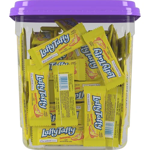 Vista 6 de Laffy Taffy Sabores de frambuesa y plátano azul caramelo, 290 piezas