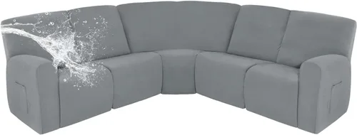 Vista 19 de Easy-Going - Funda 100% impermeable para sofá reclinable, fundas de sofá elásticas para sofás reclinables, funda de sofá seccional extra grande