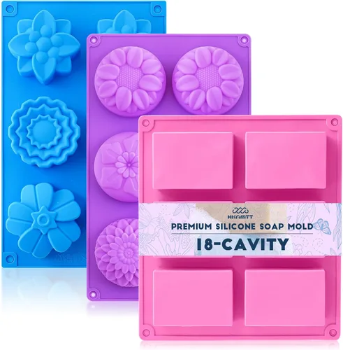 Vista 30 de HKNMTT Moldes de silicona para chocolate de Navidad, 2 piezas de moldes para hornear caramelos, molde en forma de árbol de Navidad 3D, bastón