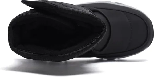 Vista 6 de GUBARUN - Botas de nieve para niños, impermeables, antideslizantes, resistentes al frío, zapatos para invierno y climas fríos