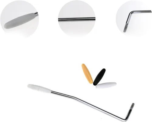 Vista 6 de Barra de brazo de trémolo de 0,2 pulgadas para MIM Strat Stratocaster guitarra eléctrica cromada