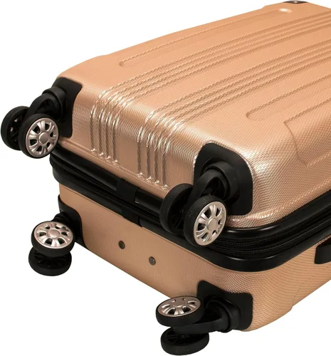 Vista 6 de Rockland London Equipaje con carcasa rígida con ruedas, Champán), F190-CHAMPAGNE