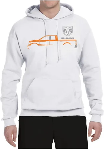 Vista 3 de Wild Bobby Dodge RAM Silhouette Cars and Trucks Unisex Graphic Hoodie Sweatshirt