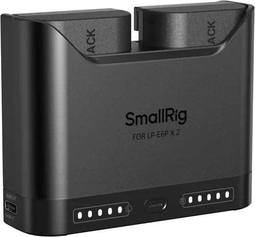 Vista 11 de SMALLRIG LP-E6NH Juego de baterías para Canon, 22.5W doble ranura 2H carga