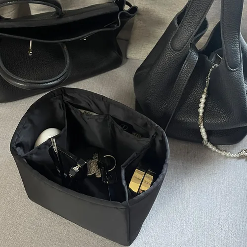 Vista 7 de KINGS IN BAG Organizador para bolsas de mano y bolsas de mano, bolsas de lujo con satén sedoso, se adapta a bolsas de Picotin 1822, ligeras para uso