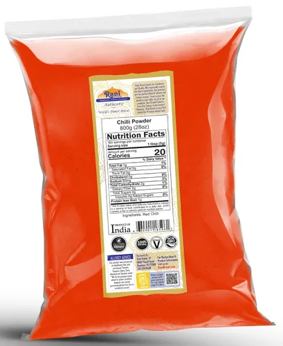 Vista 2 de Rani - Polvo de chile (Mirchi), especia india molida, 28 onzas (28.22 oz) ~ Todo natural, sin sal Vegano Sin colores Apto para gluten Sin