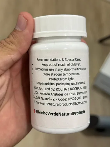 Vista 5 de Café Verde (Cafe Verde) - 500mg 60 Capules - Hecho en Brasil