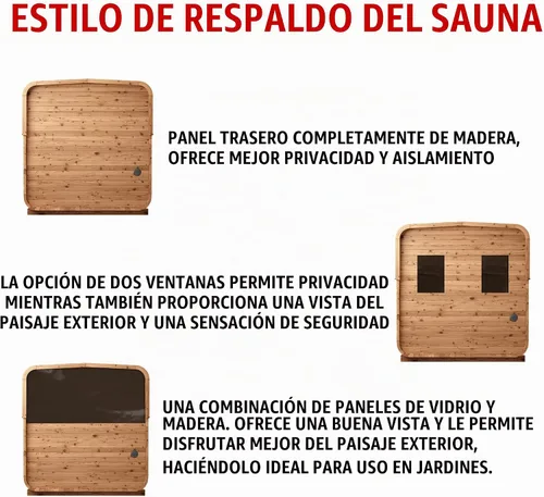 Vista 9 de Kit de sauna de cubo de madera de cedro rojo canadiense, personalizable, cuadrado, para exteriores, con porche, 220V, estufa eléctrica HARVIA