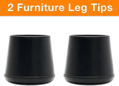 Vista 9 de Shepherd Hardware - Puntas de goma para patas, Negro, 9226