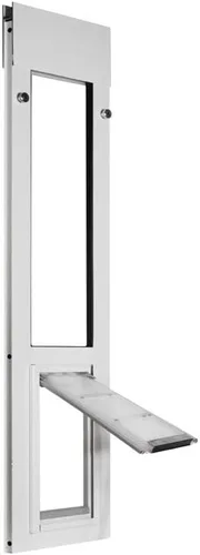 Vista 5 de Endura Flap Puerta para gatos para ventanas corredizas horizontales Marco de aluminio resistente a la intemperie con solapa aislada de doble capa