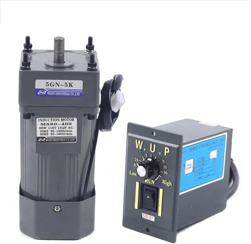 Vista 27 de Motor de engranajes eléctrico 110V 250W 10K Monofásico de alto par motor reductor de engranajes de CA 0-135 RPM Controlador de velocidad variable