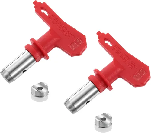 Vista 14 de uxcell 2 puntas de pulverización reversibles para pulverizador sin aire, 109 puntas de boquilla de pulverización de pintura, piezas de máquina