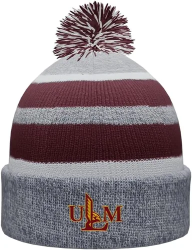 Vista 77 de NCAA Prime - Gorro de punto de invierno con pompón plegable