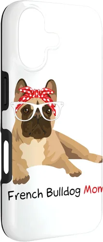 Vista 3 de French Bulldog Mom Bandana Womens Frenchie Case for iPhone 17