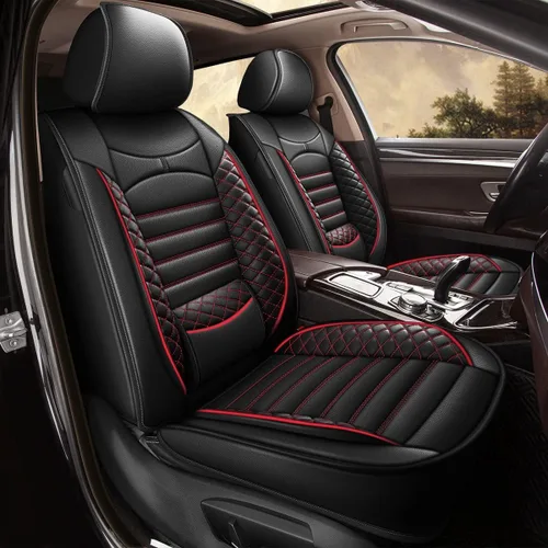 Vista 28 de Fundas de asiento de auto para Ford Fusion 2010-2020: juego completo de fundas protectoras de asiento impermeables de piel sintética compatible