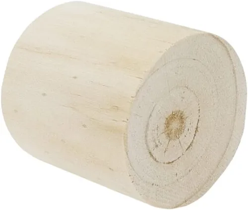Vista 3 de 4 elevadores cilíndricos de madera para sofá, silla, mesa Inner Dia.1.69",Increase Height 2",Wooden Solid Original Color,DIY