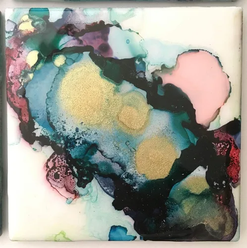 Vista 2 de Alcohol Ink Tile Set