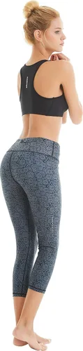 Vista 5 de COOLOMG Leggings de yoga para mujer, mallas para correr, leggings de tiro bajo, para entrenamiento, gimnasio, con bolsillos ocultos