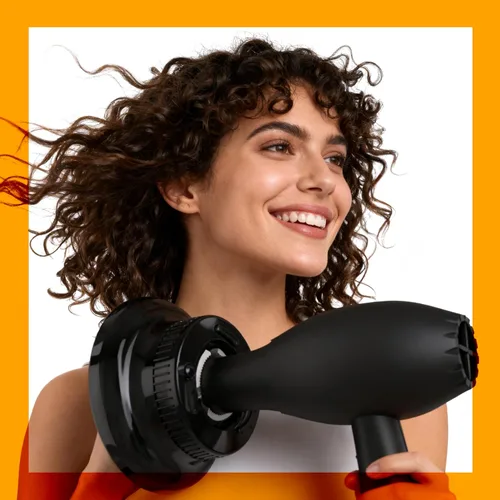 Vista 4 de BLOLYO - Difusor universal para secador de pelo, accesorio de boquilla ajustable de 1.5 a 2.36 pulgadas para cabello rizado y ondulado natural, Negro