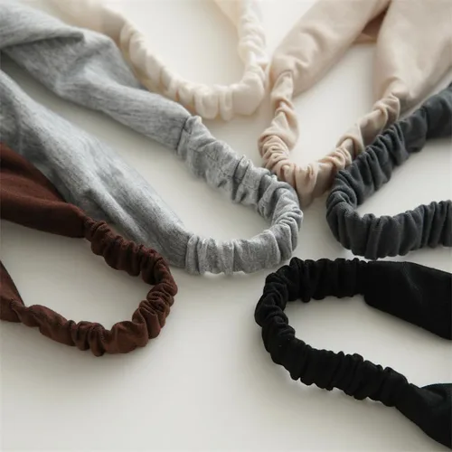 Vista 3 de Pañuelo largo para mujer, diadema grande tipo bandana para mujer, bufanda bohemia con pelo