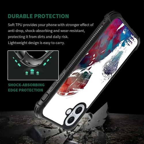 Vista 60 de Compatible con funda para iPhone 6 Plus/6s Plus,Bite Your Teeth Diseño de patrón asombroso, funda trasera dura de PC anti-arañazos y a prueba