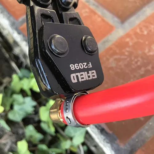 Vista 7 de EFIELD Herramienta de pinza de crimpado Pex para 3/8 pulgadas con calibre Go/No-Go - Abrazaderas de acero inoxidable de 1 pulgada cumplen