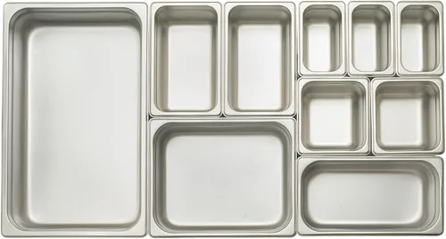 Vista 3 de Winco Bandeja de vapor antiatascos, 1/6 x 2 1/2 pulgadas, peso estándar, acero inoxidable