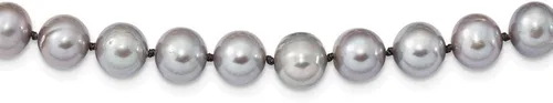 Vista 6 de 925 Sterling Silver 8mm Grey Freshwater Cultured Pearl Necklace Pendant Charm Fine Jewelry For Women Gifts For Her