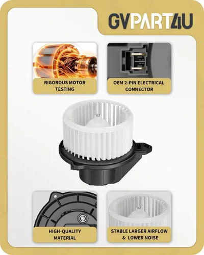 Vista 4 de Motor de soplador delantero 700012 para Dodge Ram 1500 2500 3500 2002-2008, para Jeep Grand Cherokee 2002-2004, 2002 2003 2004 2005 2006 2007 2008