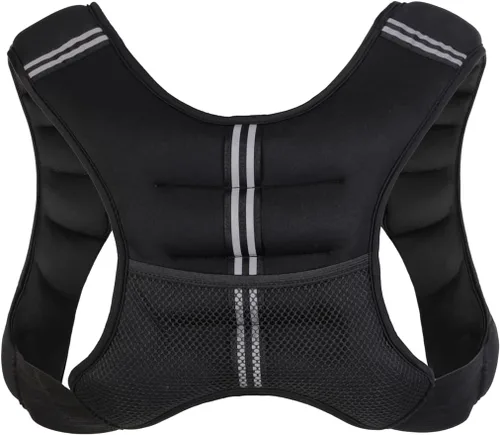 Vista 2 de RUNmax Chaleco con peso ajustable de 20 libras a 150 libras con opción de hombreras para hombres y mujeres