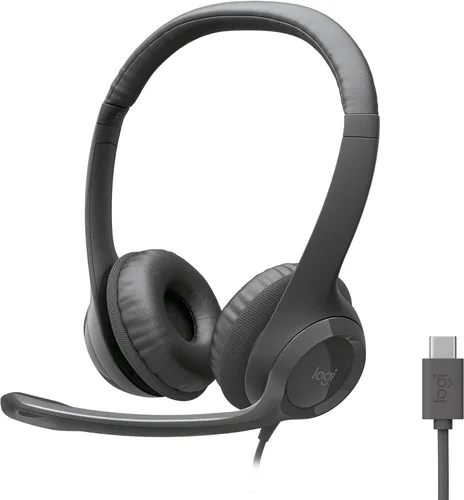 Vista 12 de Logitech H390 Auriculares con cable con micrófono, auriculares USB-A con micrófono para PC, micrófono con cancelación de ruido para reuniones