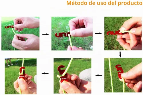 Vista 6 de Clips de lona resistentes, 14 abrazaderas de lona resistentes, agarre de sujeción de abrazadera de toldo, clip de tienda de campaña para lonas