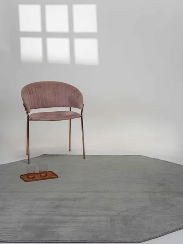 Vista 64 de Alfombras de área de lana anudadas a mano en telar, ecológicas - 10'x10', cuadradas, color aguamarina, diseño liso sólido, alfombras de área gruesas