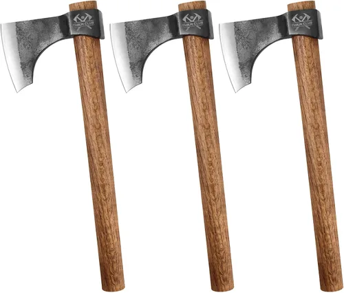 Vista 7 de Throwing Axe Set, 16.5" Throwing Tomahawk with 1065 High Carbon Steel & Wooden Handle, Perfect for Axe Throwing Game for Backyard, Competition and