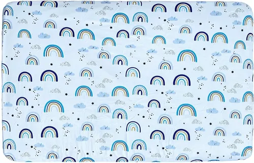 Vista 5 de KiddyKlouds - Sábanas de cuna para colchón estándar de cuna, 52 x 28 x 8 pulgadas, para bebés, niños y niñas, neutros. Sábana de cuna de felpa suave