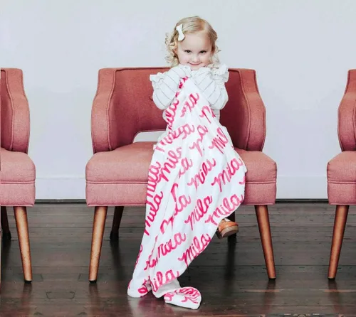 Vista 16 de Manta de nombre personalizada para bebé niña niños y adultos con nombre, personalizado con nombre del bebé, manta personalizada para niños. Regalo