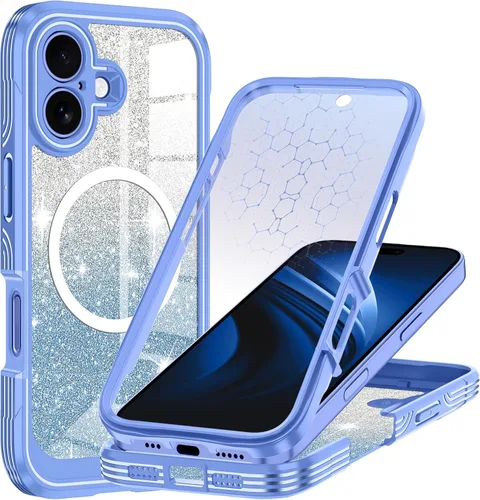 Vista 9 de Hekodonk Funda para iPhone 15 Pro Max, compatible con Magsafe [protector de pantalla de vidrio templado integrado y protección de lente de cámara]
