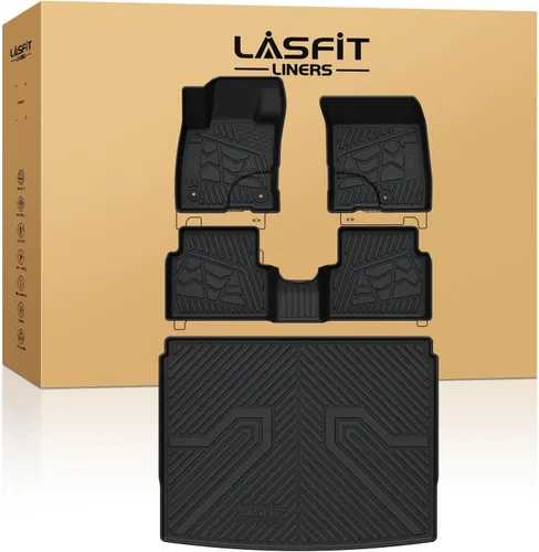 Vista 25 de LASFIT Alfombrillas delanteras para Ford F-150 2015-2026 F150 Lightning 2022-2025 SuperCrew & Super Cab Alfombra para todo tipo de clima, tapetes